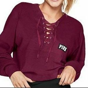 Victoria’s Secret Pink varsity crew tee